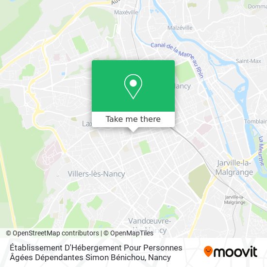 Établissement D'Hébergement Pour Personnes Âgées Dépendantes Simon Bénichou map