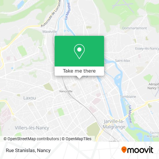 Mapa Rue Stanislas