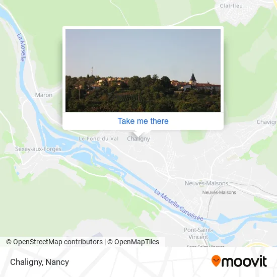 Chaligny map