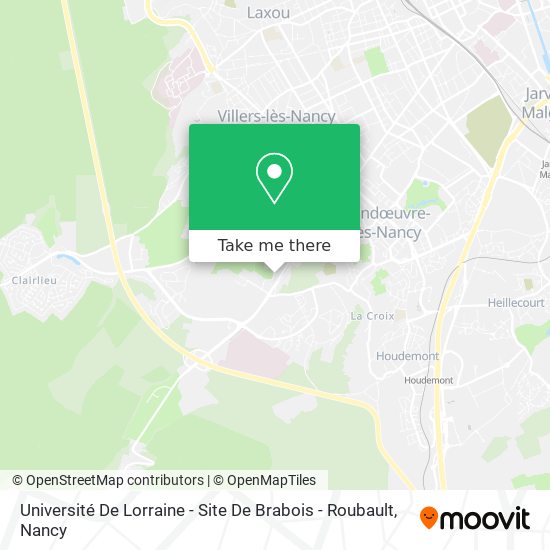 Université De Lorraine - Site De Brabois - Roubault map