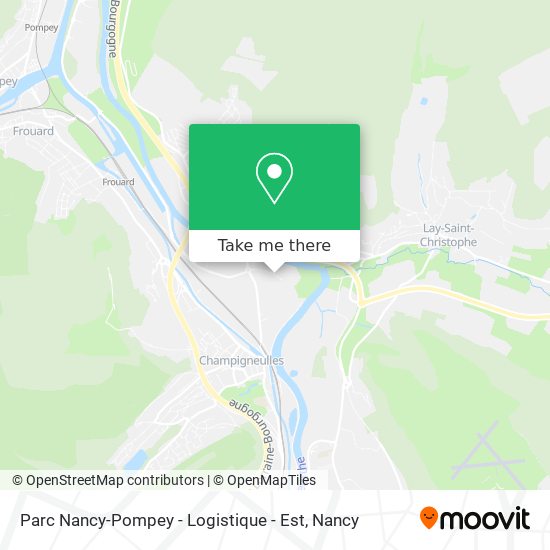 Mapa Parc Nancy-Pompey - Logistique - Est
