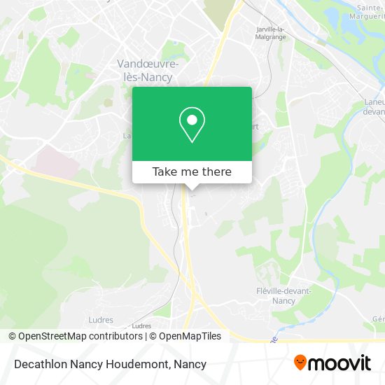 Mapa Decathlon Nancy Houdemont