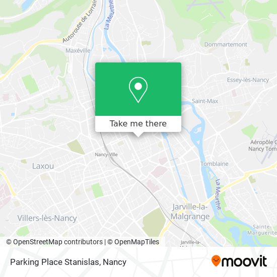 Mapa Parking Place Stanislas