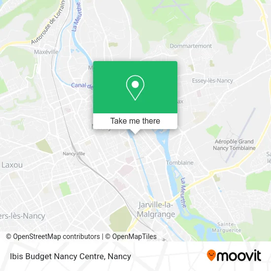 Ibis Budget Nancy Centre map