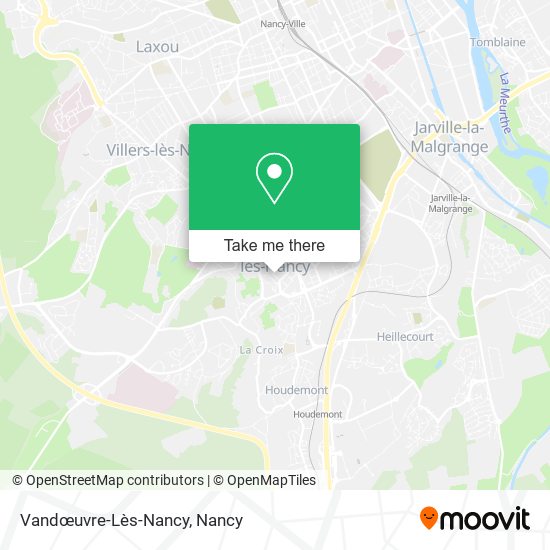 Mapa Vandœuvre-Lès-Nancy