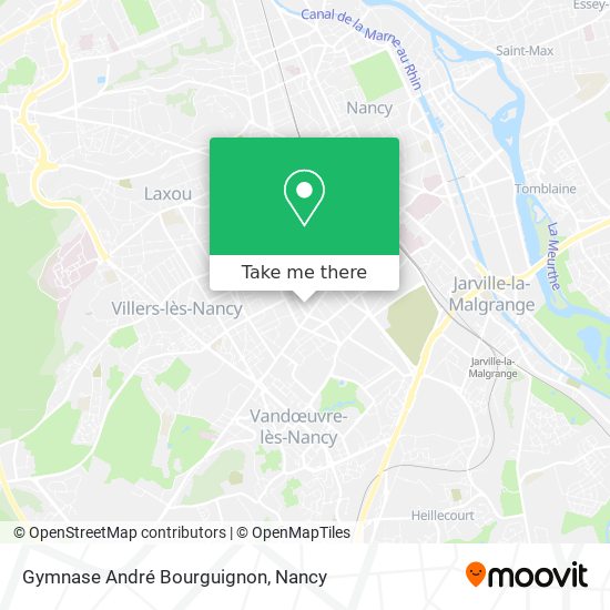 Gymnase André Bourguignon map