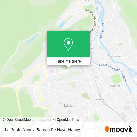 La Poste Nancy Plateau De Haye map