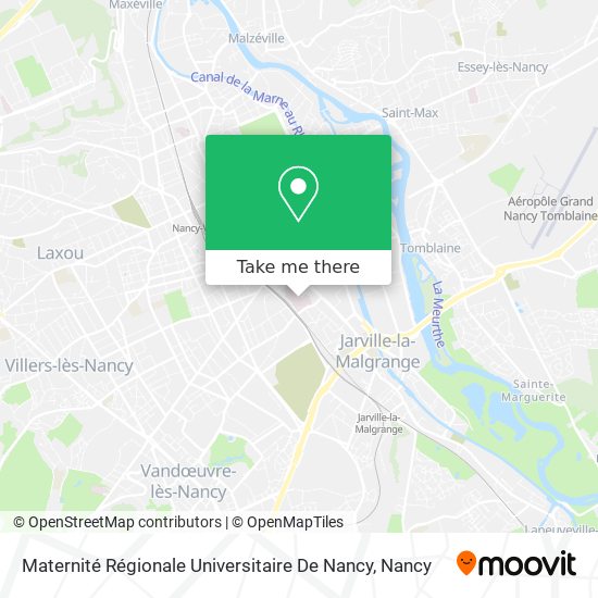 Mapa Maternité Régionale Universitaire De Nancy