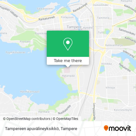 Tampereen apuvälineyksikkö map