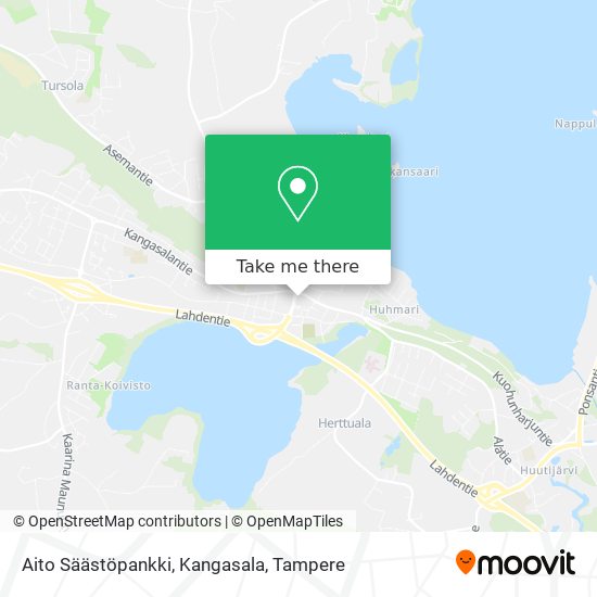 Aito Säästöpankki, Kangasala map