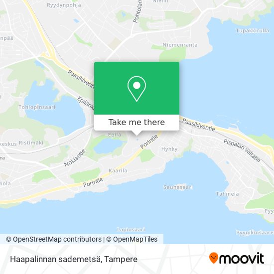 Haapalinnan sademetsä map
