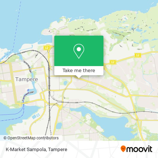 K-Market Sampola map