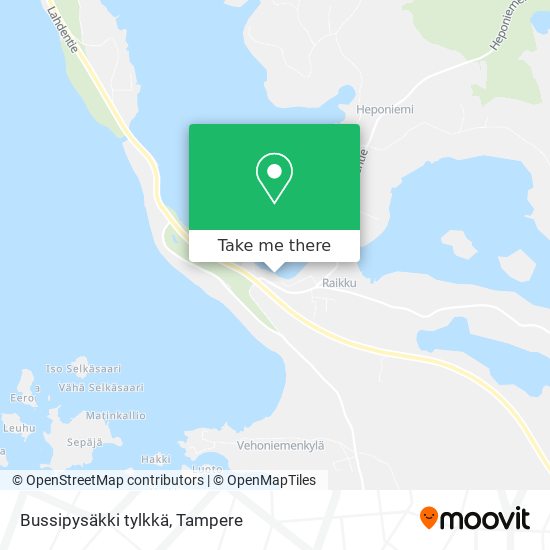 Bussipysäkki tylkkä map