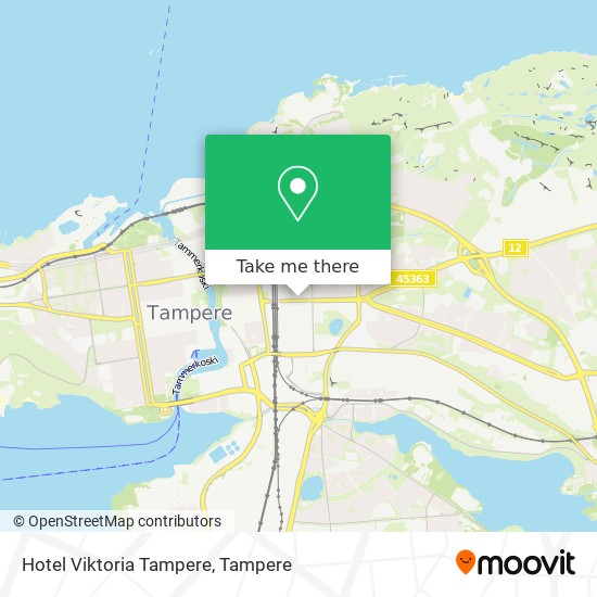 Hotel Viktoria Tampere map