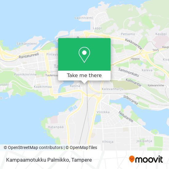 Kampaamotukku Palmikko map