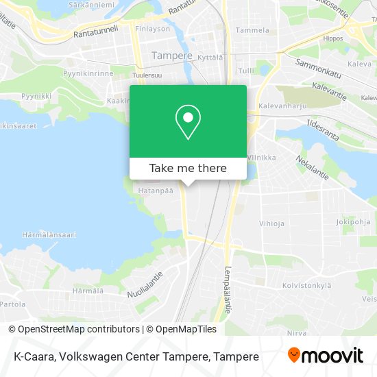 K-Caara, Volkswagen Center Tampere map