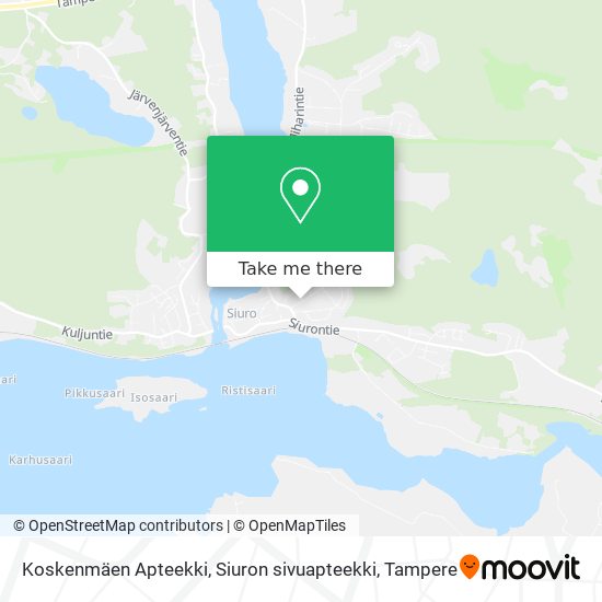 Koskenmäen Apteekki, Siuron sivuapteekki map