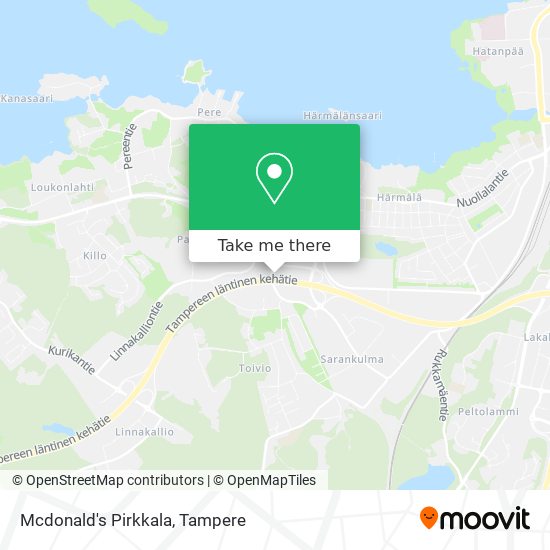 Mcdonald's Pirkkala map