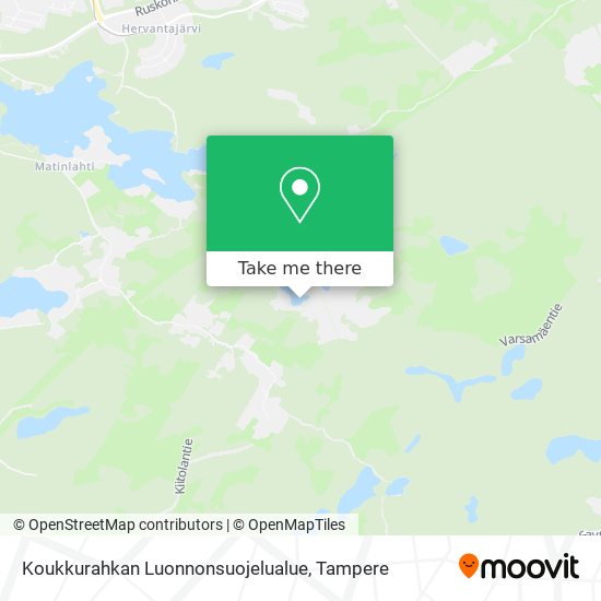 Koukkurahkan Luonnonsuojelualue map