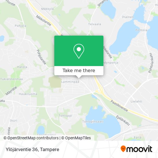 Ylöjärventie 36 map