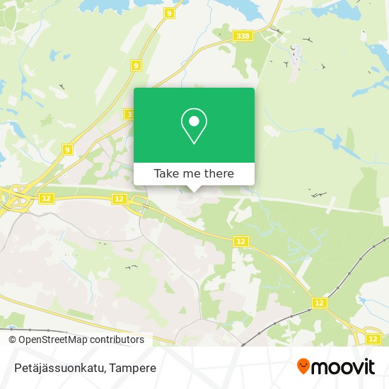 Petäjässuonkatu map