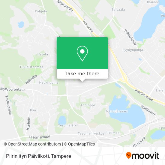 Piiriniityn Päiväkoti map