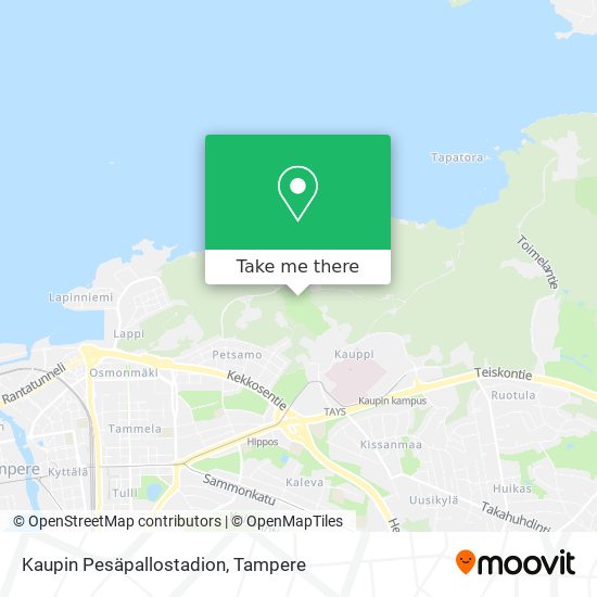 Kaupin Pesäpallostadion map