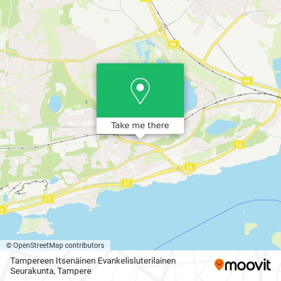 Tampereen Itsenäinen Evankelisluterilainen Seurakunta map