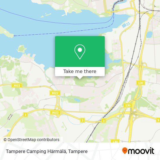 Tampere Camping Härmälä map