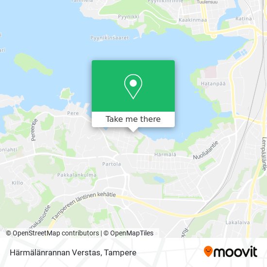 Härmälänrannan Verstas map