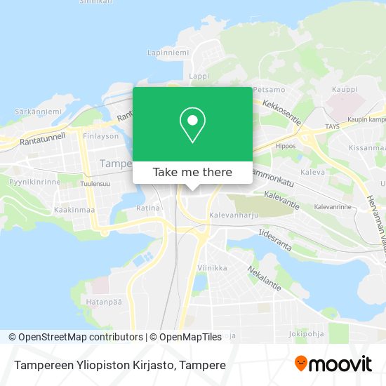 Tampereen Yliopiston Kirjasto map