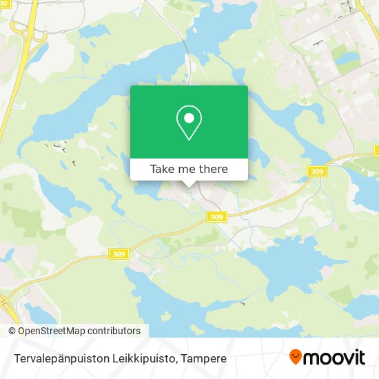 Tervalepänpuiston Leikkipuisto map