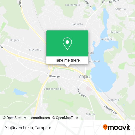 Ylöjärven Lukio map