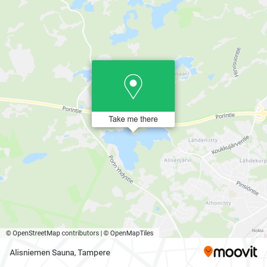 Alisniemen Sauna map