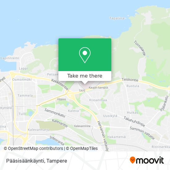 Pääsisäänkäynti map