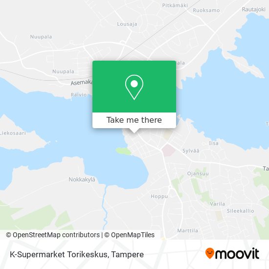 K-Supermarket Torikeskus map