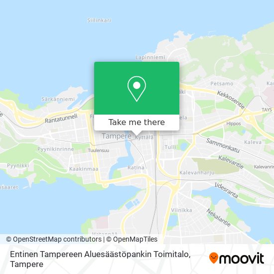 Entinen Tampereen Aluesäästöpankin Toimitalo map