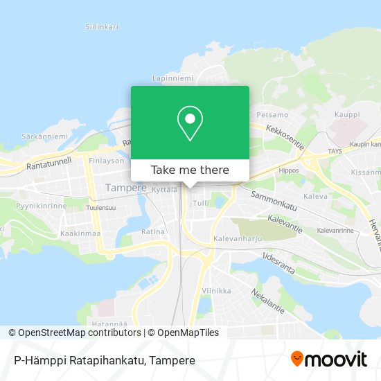 How to get to P-Hämppi Ratapihankatu in Tampere by Bus or Light Rail?
