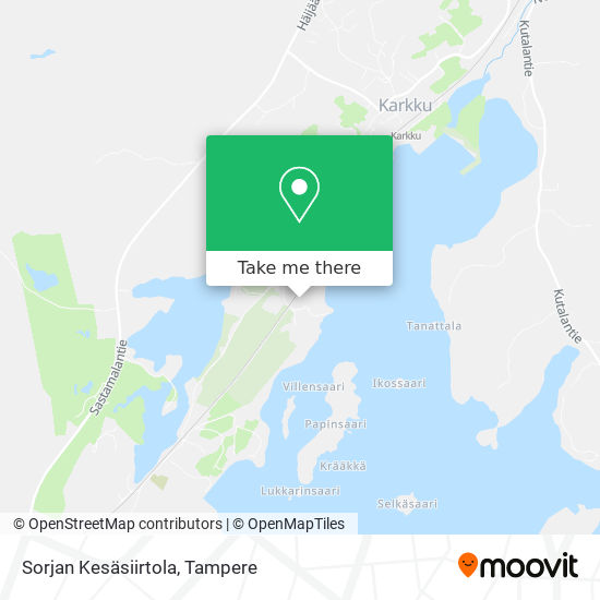 Sorjan Kesäsiirtola map
