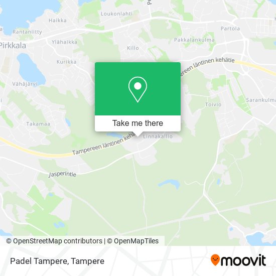 Padel Tampere map