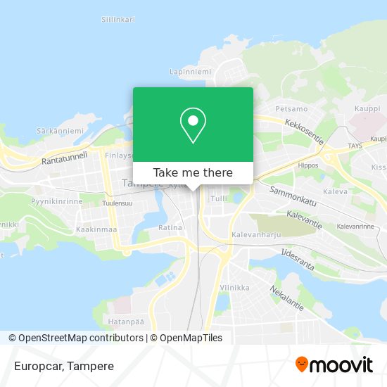 Europcar map