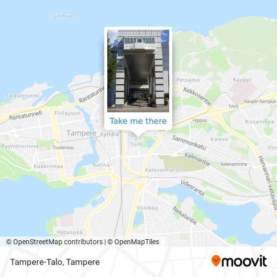 Tampere-Talo map