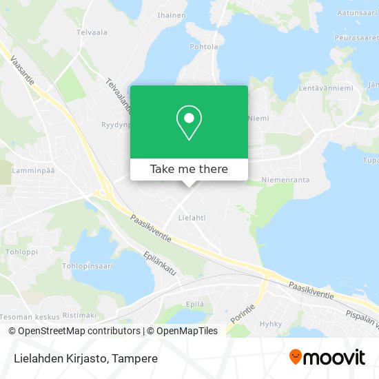 Lielahden Kirjasto map