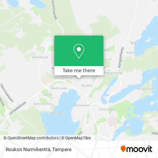 Roukon Nurmikenttä map