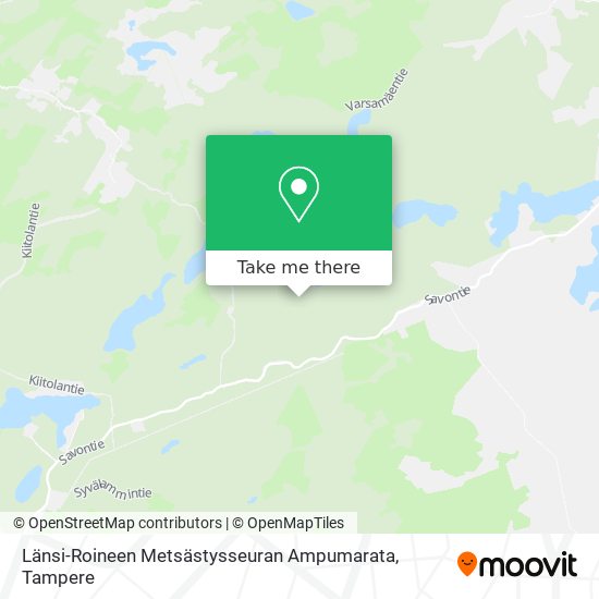 Länsi-Roineen Metsästysseuran Ampumarata map