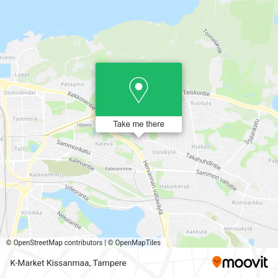K-Market Kissanmaa map