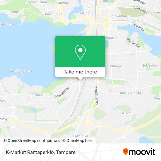 K-Market Rantaperkiö map