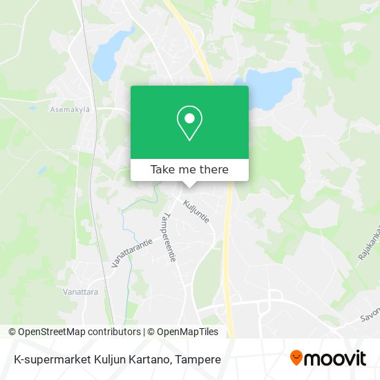 K-supermarket Kuljun Kartano map