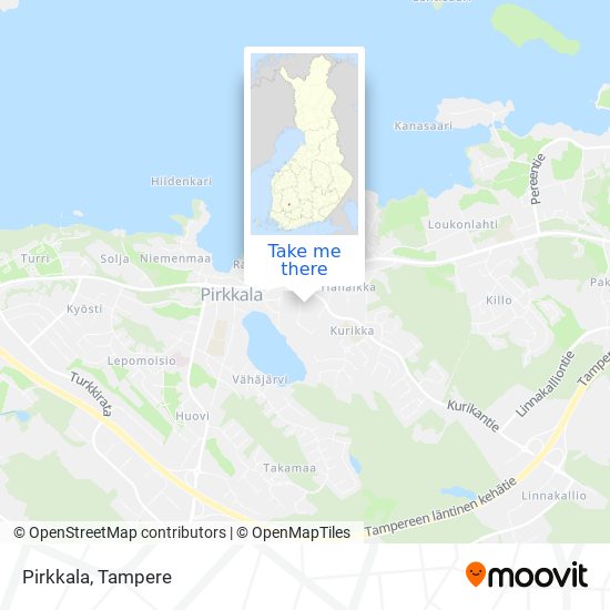 Pirkkala map