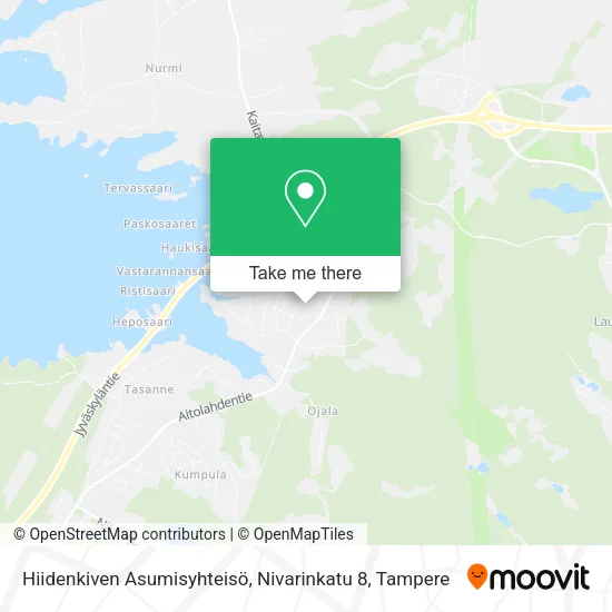 Hiidenkiven Asumisyhteisö, Nivarinkatu 8 map